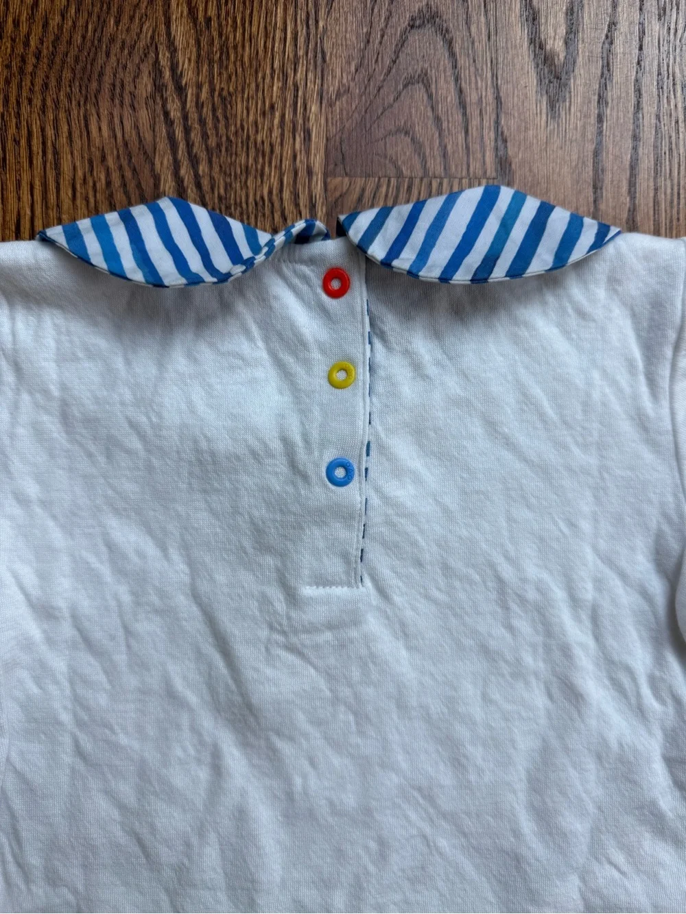 NEW Oso & Me Organic Cotton Pan Onesie Painted Stripe 24 Months